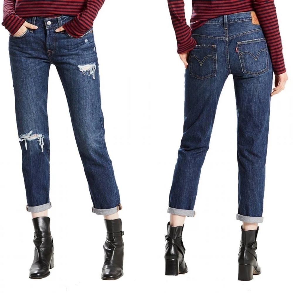 LEVI’S 501 TAPER T JEANS, BOLT BLUE